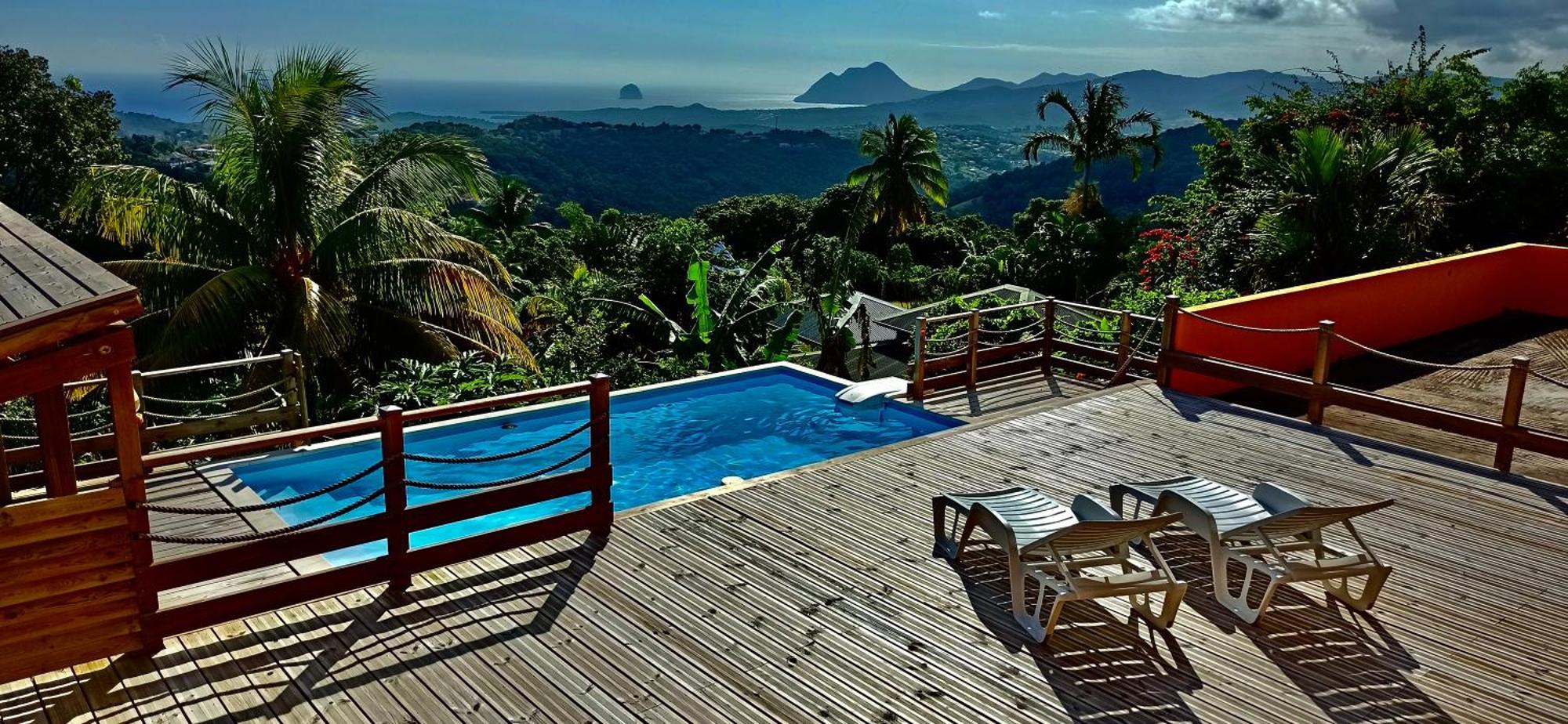 Villa Cosaroe 6-14 Pers Piscine Et Superbe Vue Mer Panoramique Riviere-Salee Exterior photo